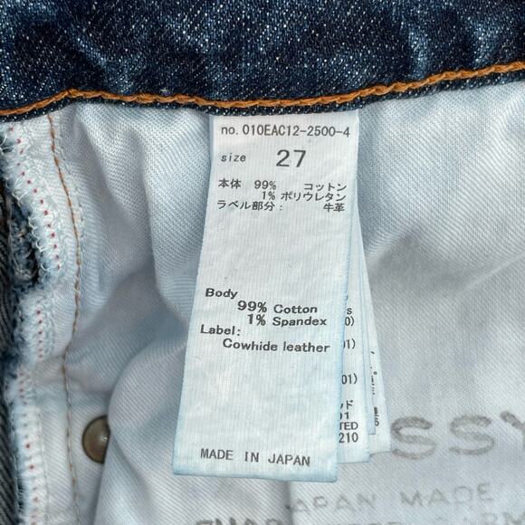 MOUSSY Blue Jeans MVS Skinny Zip Fly Indigo Dark Wash Denim Style 010EAC12-2500 - Picture 14 of 15